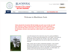 Tablet Screenshot of blackburntools.com